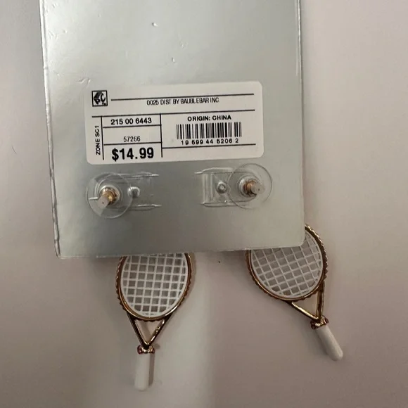 BaubleBar Pink Tennis Earrings - Picture 2 of 2